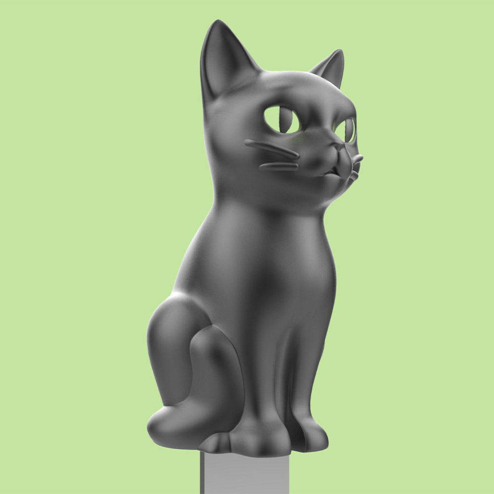 Sitting Black Cat Bookmark