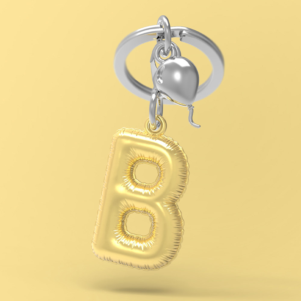 Letter B Keychain