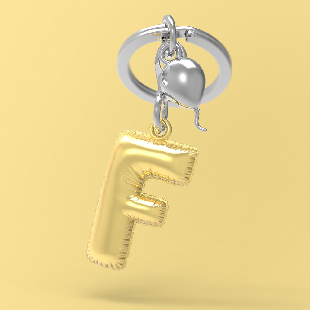 Letter F Keychain