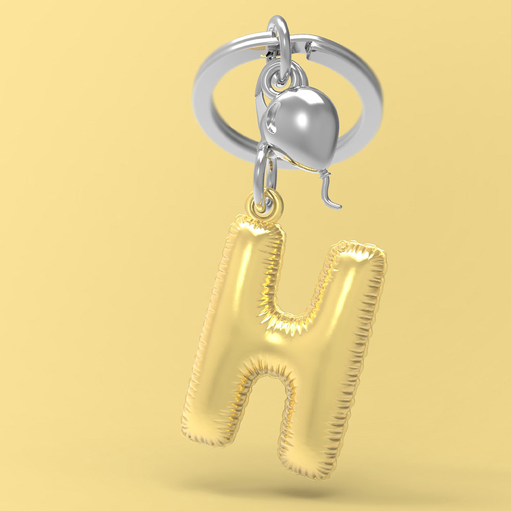 Letter H Keychain