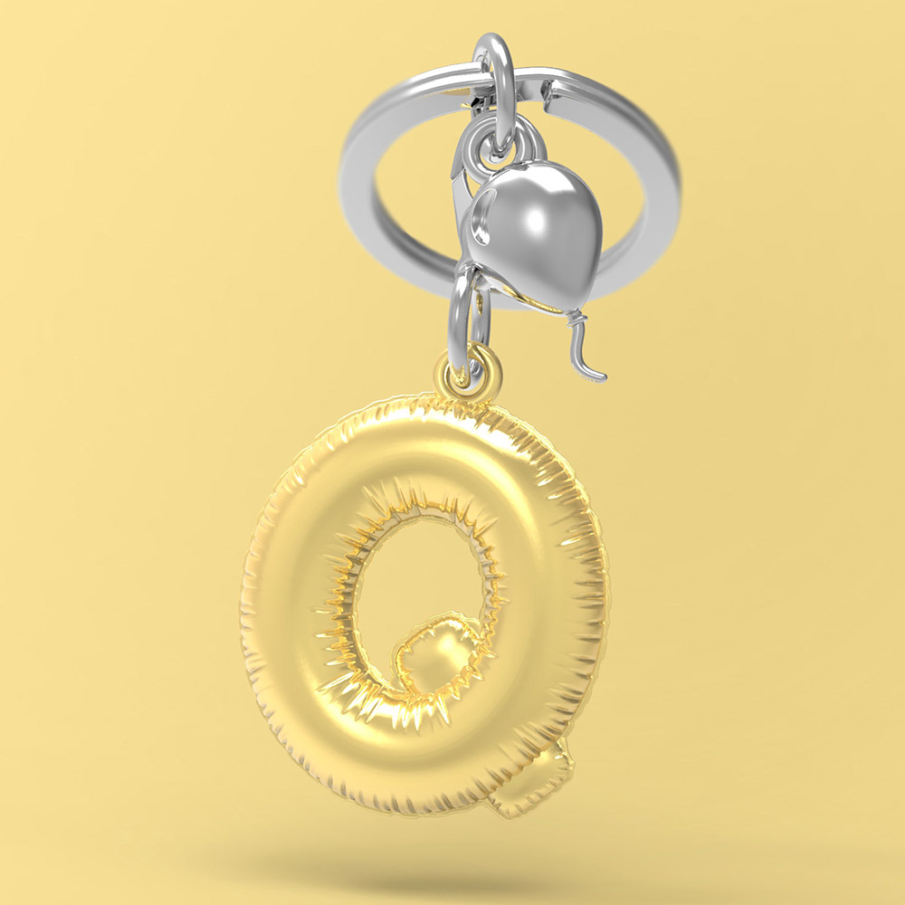 Letter Q Keychain