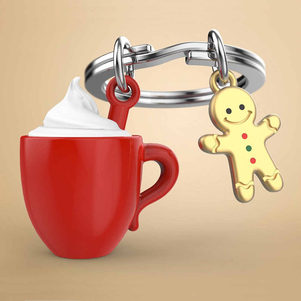 Hot Chocolate Cup Keychain