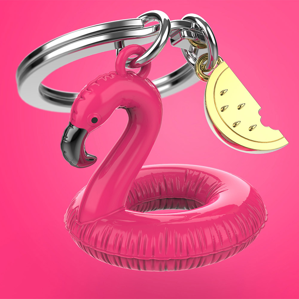 Flamingo Float Keychain