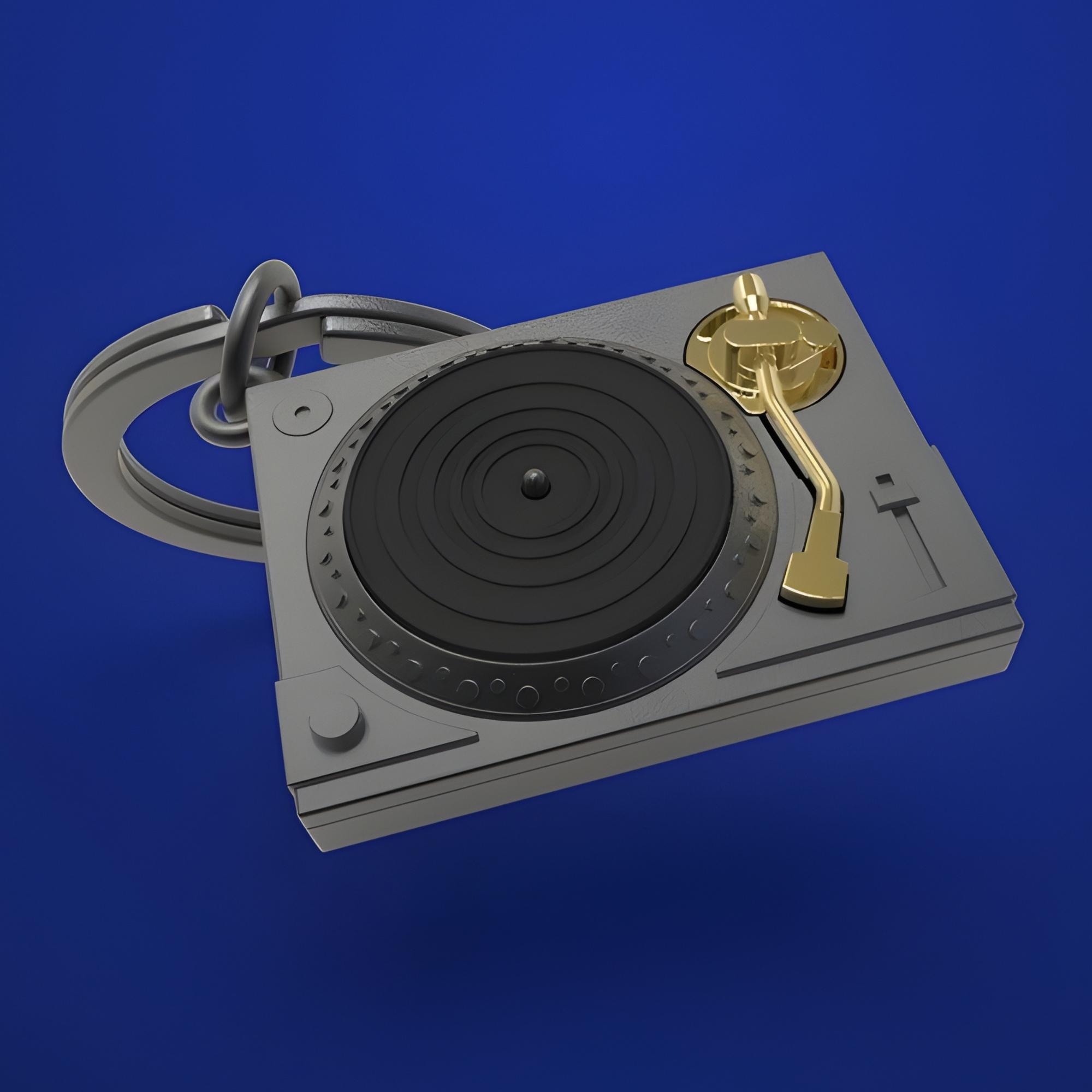 Record Player Keychain