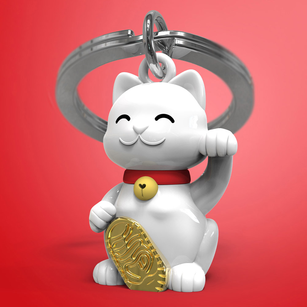 Lucky Cat Keychain