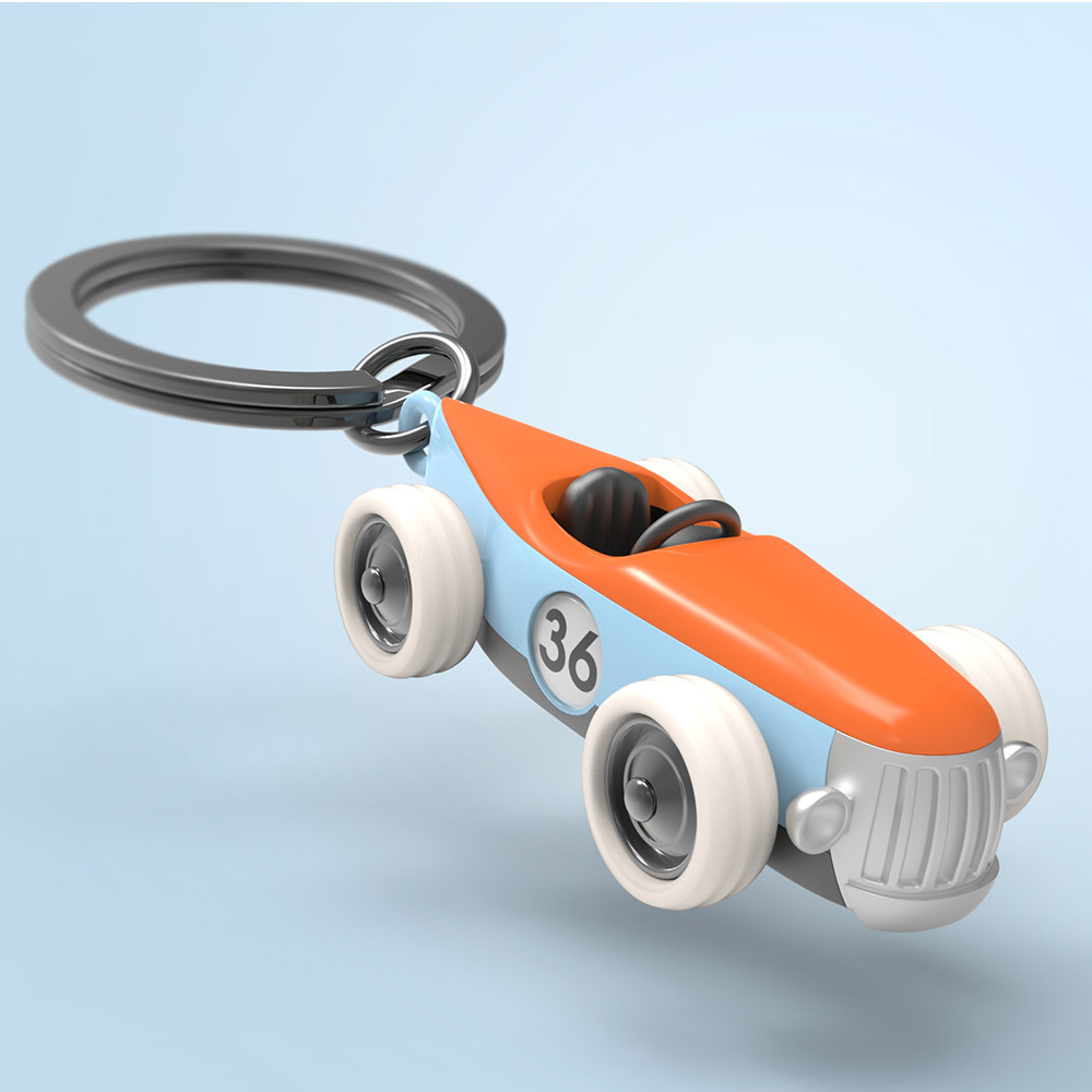 Vintage Racer 'Noël' Car Keychain