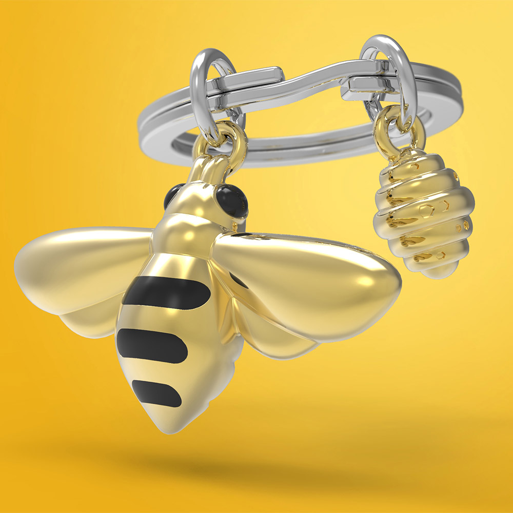 Honey Bee Keychain