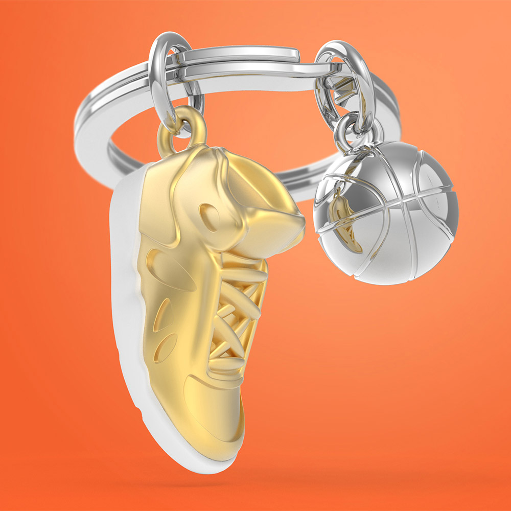 Basketball Shoe Keychain