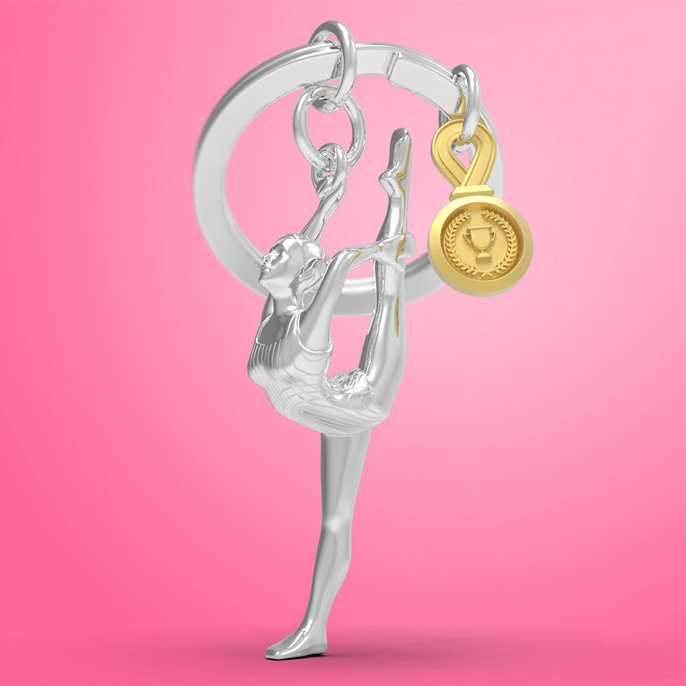 Gymnast Keychain