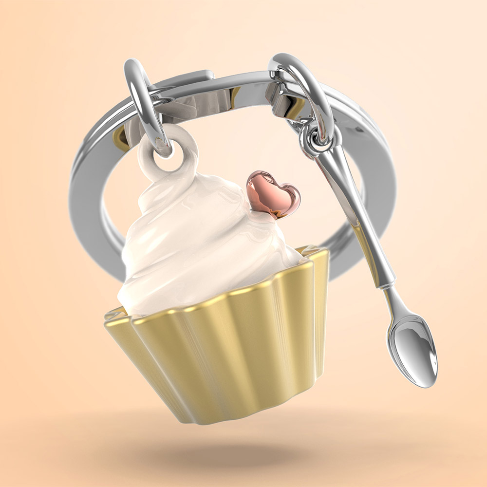 Cupcake Keychain