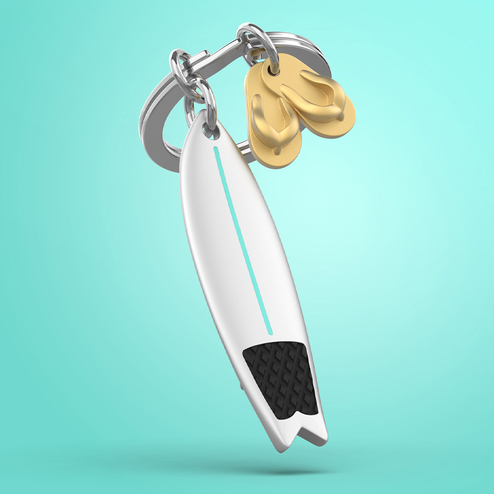 Surfboard Keychain