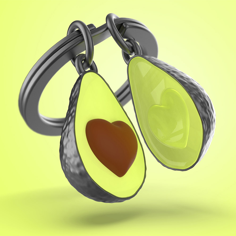 Avocado Keychain