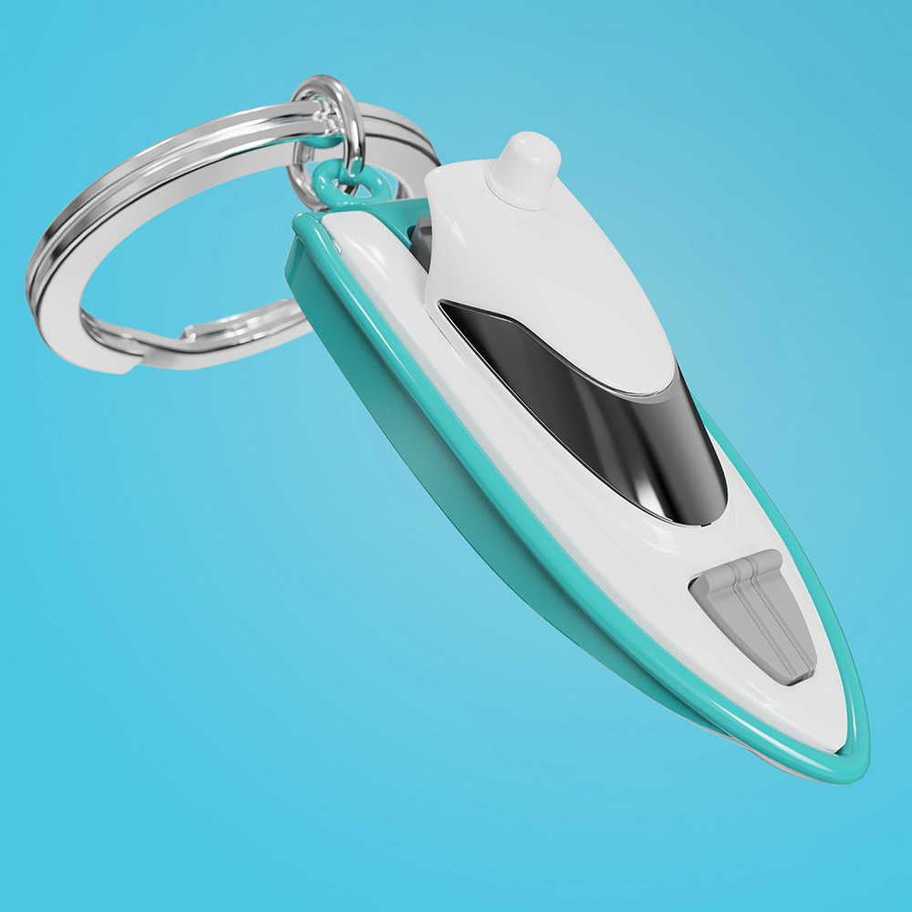 Speed Boat Keychain